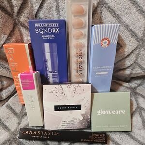 Lot of 8 Brand New Full-Size Beauty Products, Never Used, Premium Brands (Fenty,